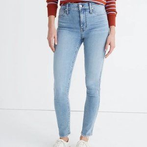 Madewell 10" High-Rise Skinny Jeans in Wheeler Wash EUC Size 30